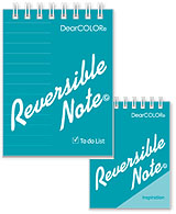 Reversible Note リバーシブルノート 白紙とTo Do Listノートのリバーシブル仕様のメモ帳 ポケットサイズ ⑤グリーンブルー