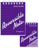 Reversible Note リバーシブルノート 白紙とTo Do Listノートのリバーシブル仕様のメモ帳 ポケットサイズ ⑦パープル