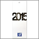 HANABUSA(はなぶさ) 2015 カレンダー A 数字フォルム モノトーン