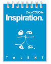 Inspiration Note インスピレーションノート 白紙 ポケットサイズメモ帳 アーティストタイプ ブルー