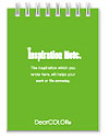 Inspiration Note インスピレーションノート 白紙 ポケットサイズメモ帳 プレーンタイプ ライトグリーン
