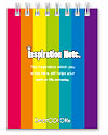 Inspiration Note インスピレーションノート 白紙 ポケットサイズメモ帳 プレーンタイプ レインボー