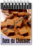 Note du Chocolat チョコメモ ポケットサイズメモ帳 チョコレートデザイン 白紙とTo Do Listノートのリバーシブル仕様 No.3