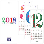 HANABUSA(はなぶさ) 2018 カレンダー D（レトロ＆モダン カラフル）