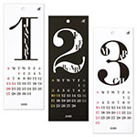 HANABUSA(はなぶさ) 2019 カレンダー C（レトロ＆モダン モノトーン）