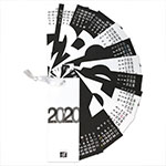 HANABUSA(はなぶさ) 2020 カレンダー A（数字フォルム モノトーン）
